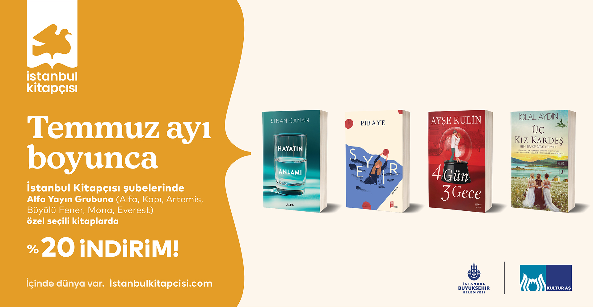 İstanbul Kitapçısı’ndan temmuz ayına özel kampanya!